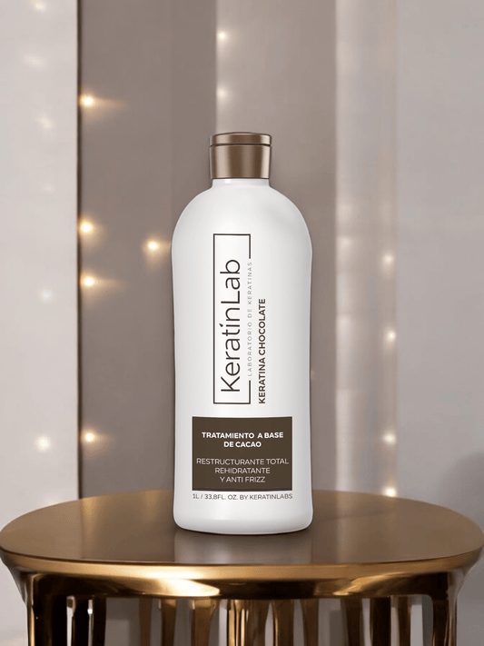 KeratinLabs Keratina de chocolate tratamiento a base de cacao restructurante total hidratante y antifriz 500 ml Rinde de 15 a 18 aplicaciones