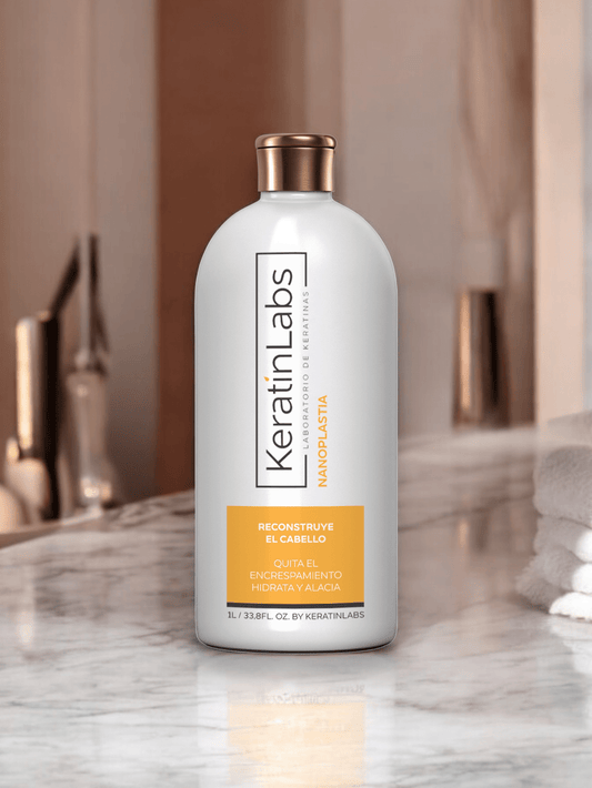 KeratinLabs Nanoplastia reconstruye el cabello quita el encrespamiento hidrata y alacia