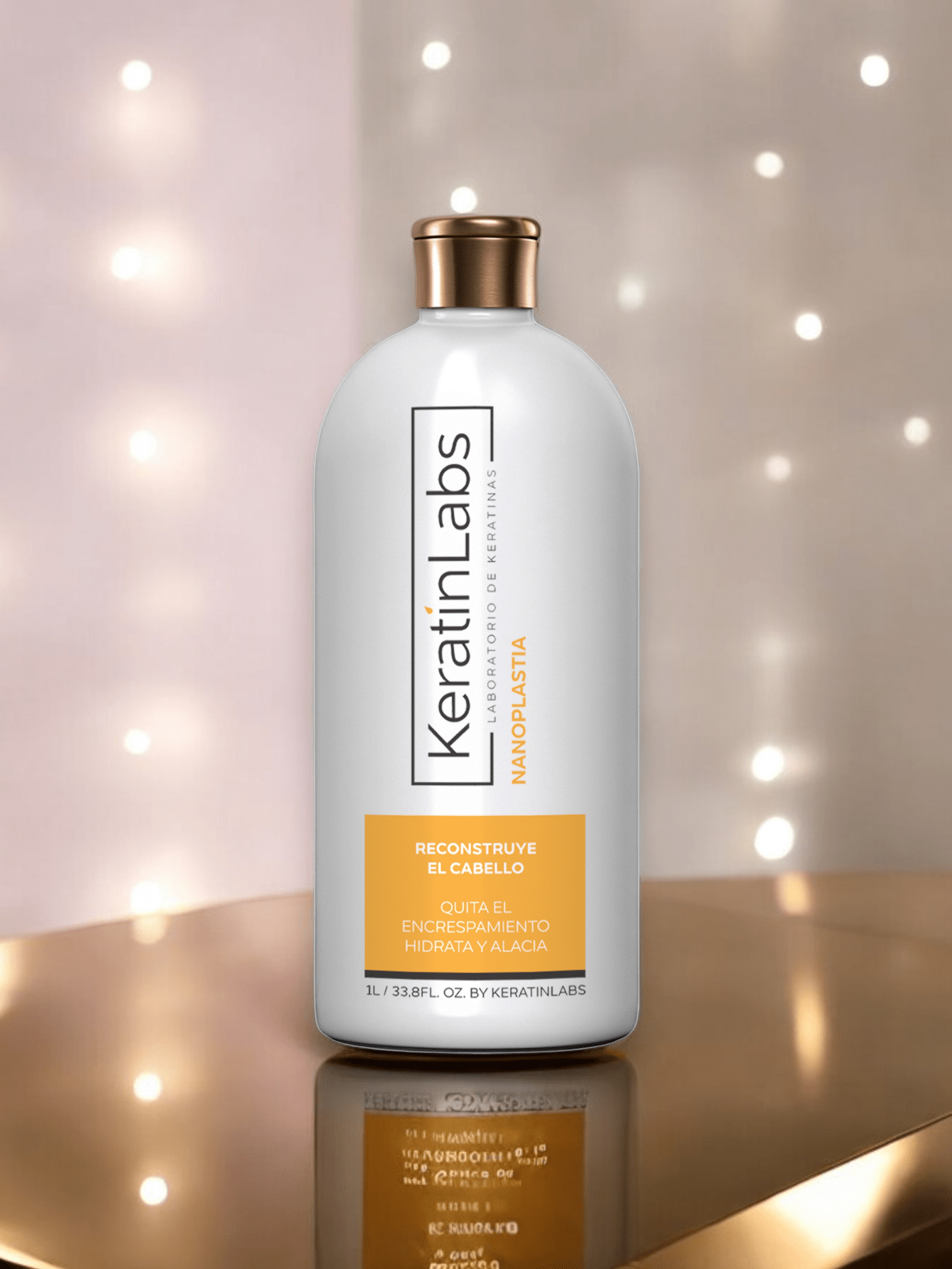 KeratinLabs Nanoplastia reconstruye el cabello quita el encrespamiento hidrata y alacia