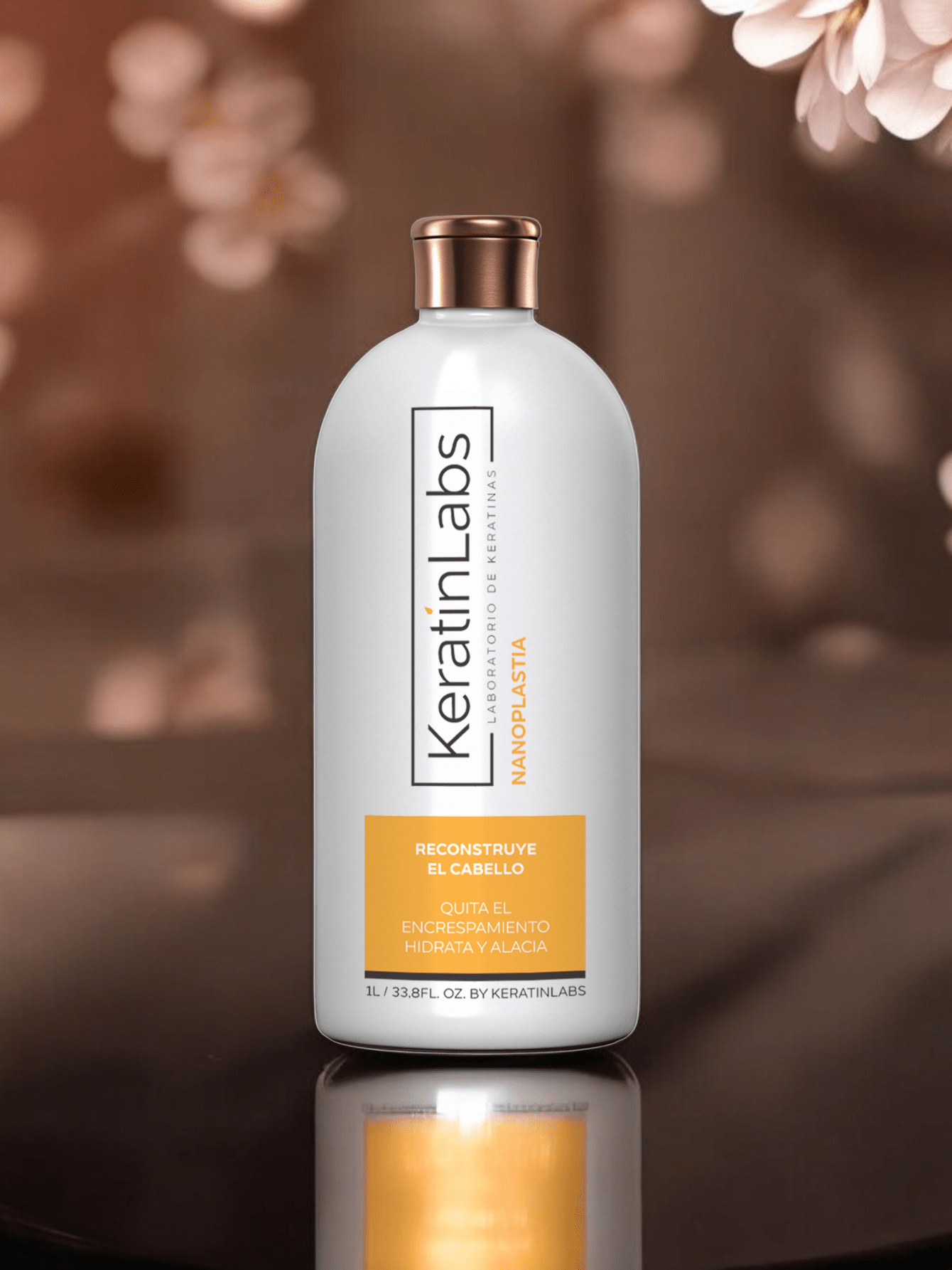 KeratinLabs Nanoplastia reconstruye el cabello quita el encrespamiento hidrata y alacia