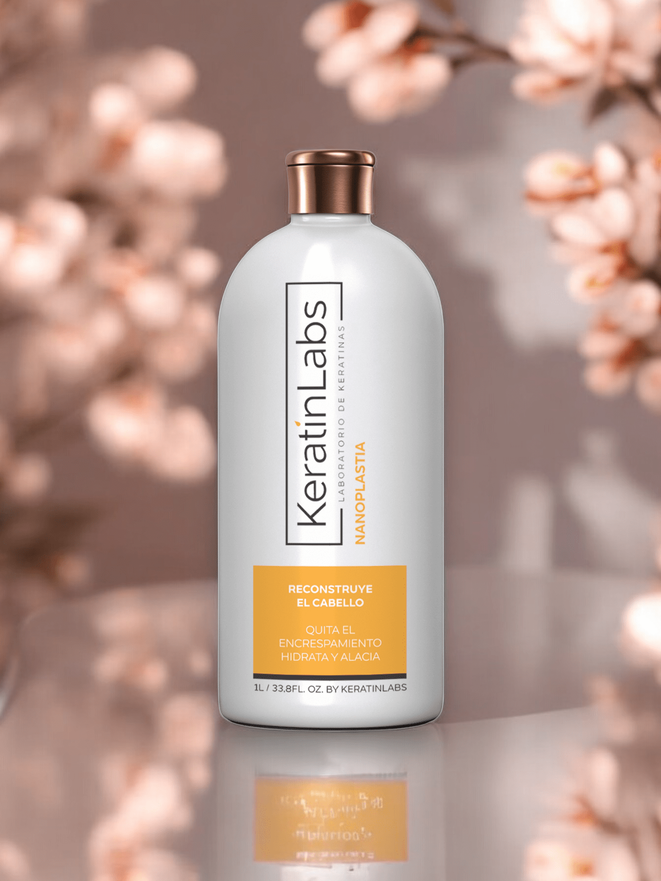 KeratinLabs Nanoplastia reconstruye el cabello quita el encrespamiento hidrata y alacia