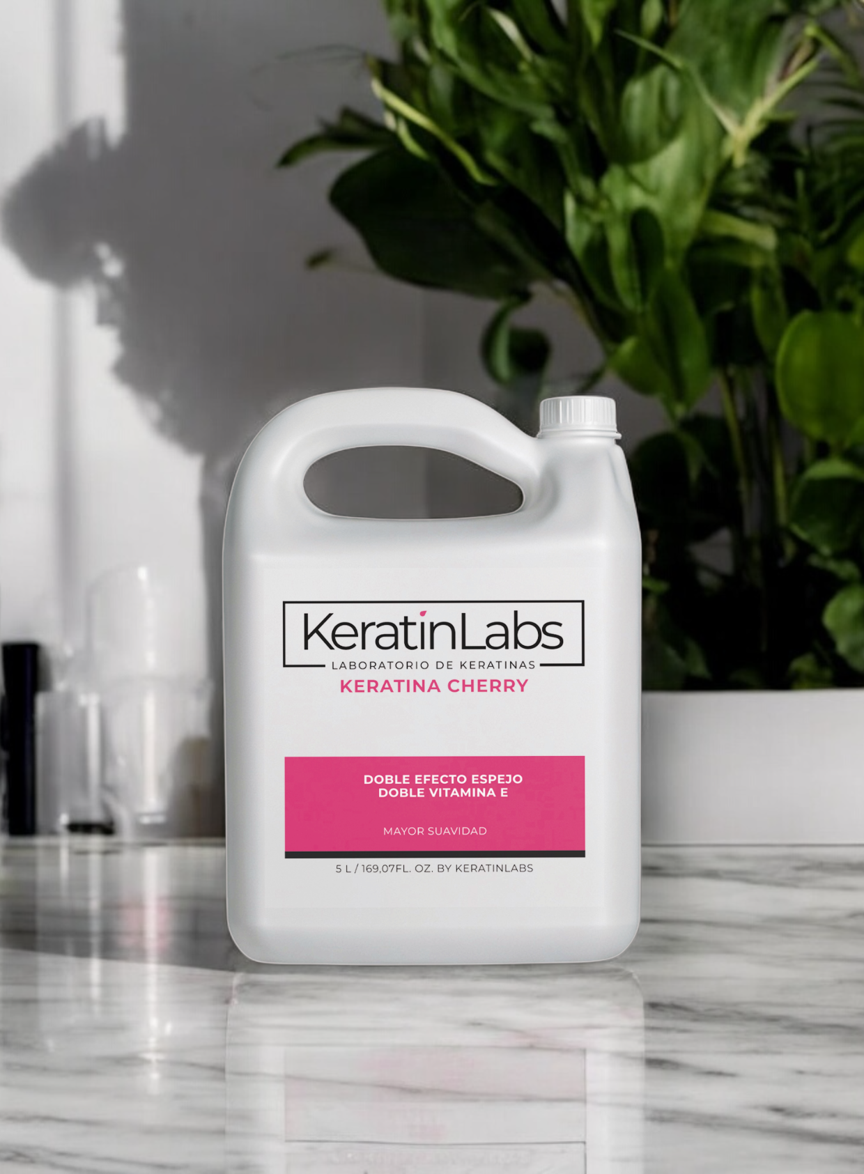 KeratinLabs Japonesa cherry doble efecto espejo con doble vitamina E (5 a 9 Litros)