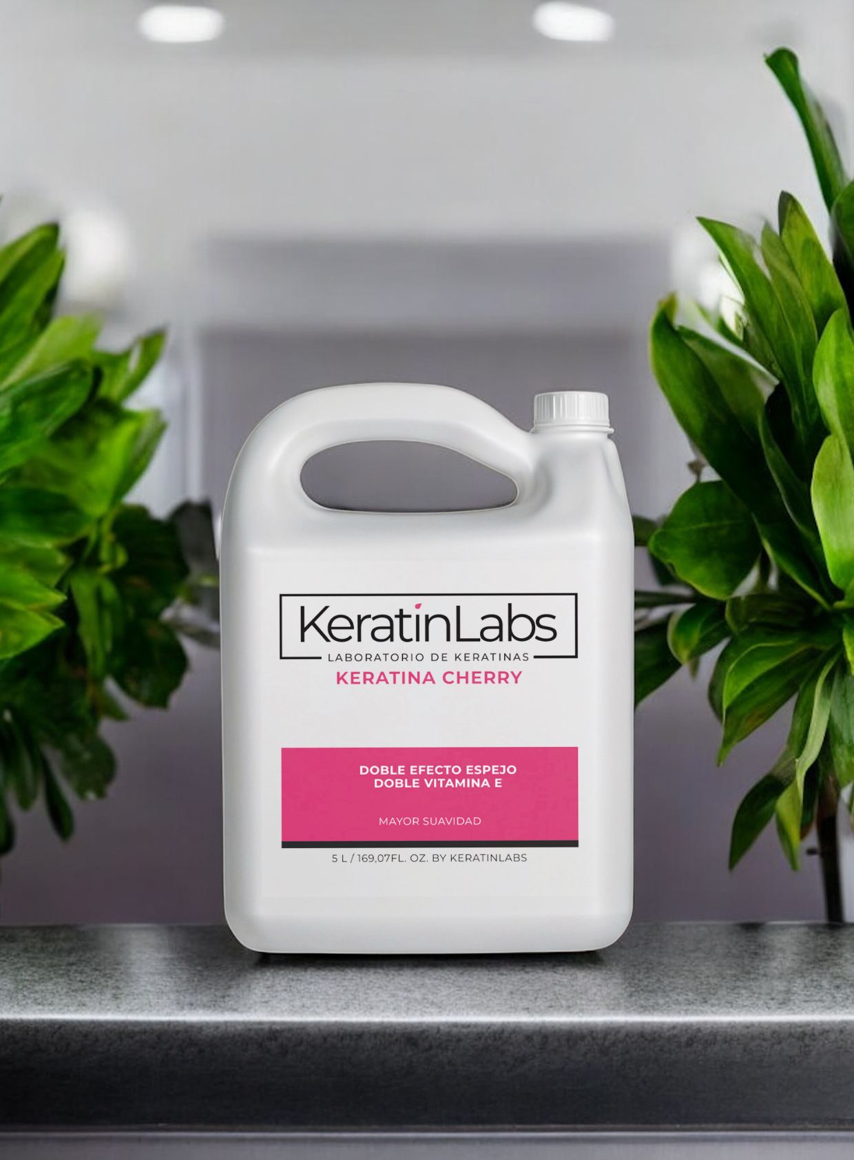 KeratinLabs Japonesa cherry doble efecto espejo con doble vitamina E (5 a 9 Litros)