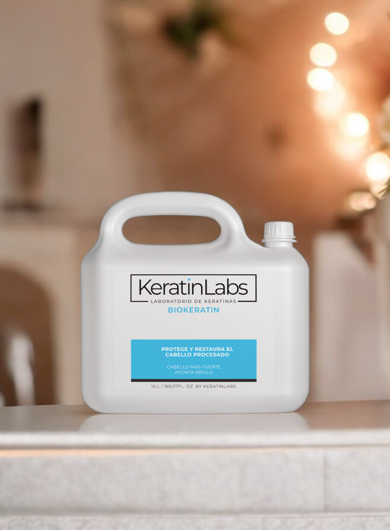 KeratinLabs Biokeratin protege y restaura el cabello procesado para cabello más fuerte y brilloso (10 Litros) (copia)