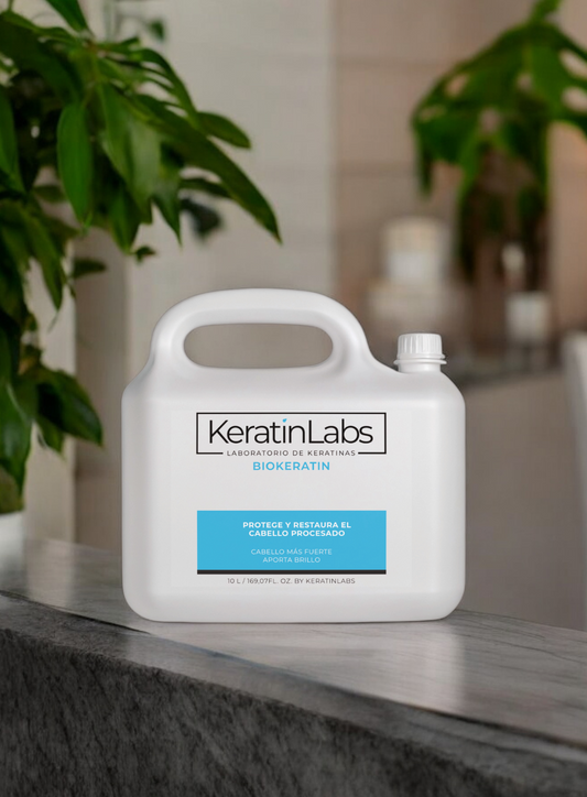 KeratinLabs Biokeratin protege y restaura el cabello procesado para cabello más fuerte y brilloso (10 Litros) (copia)