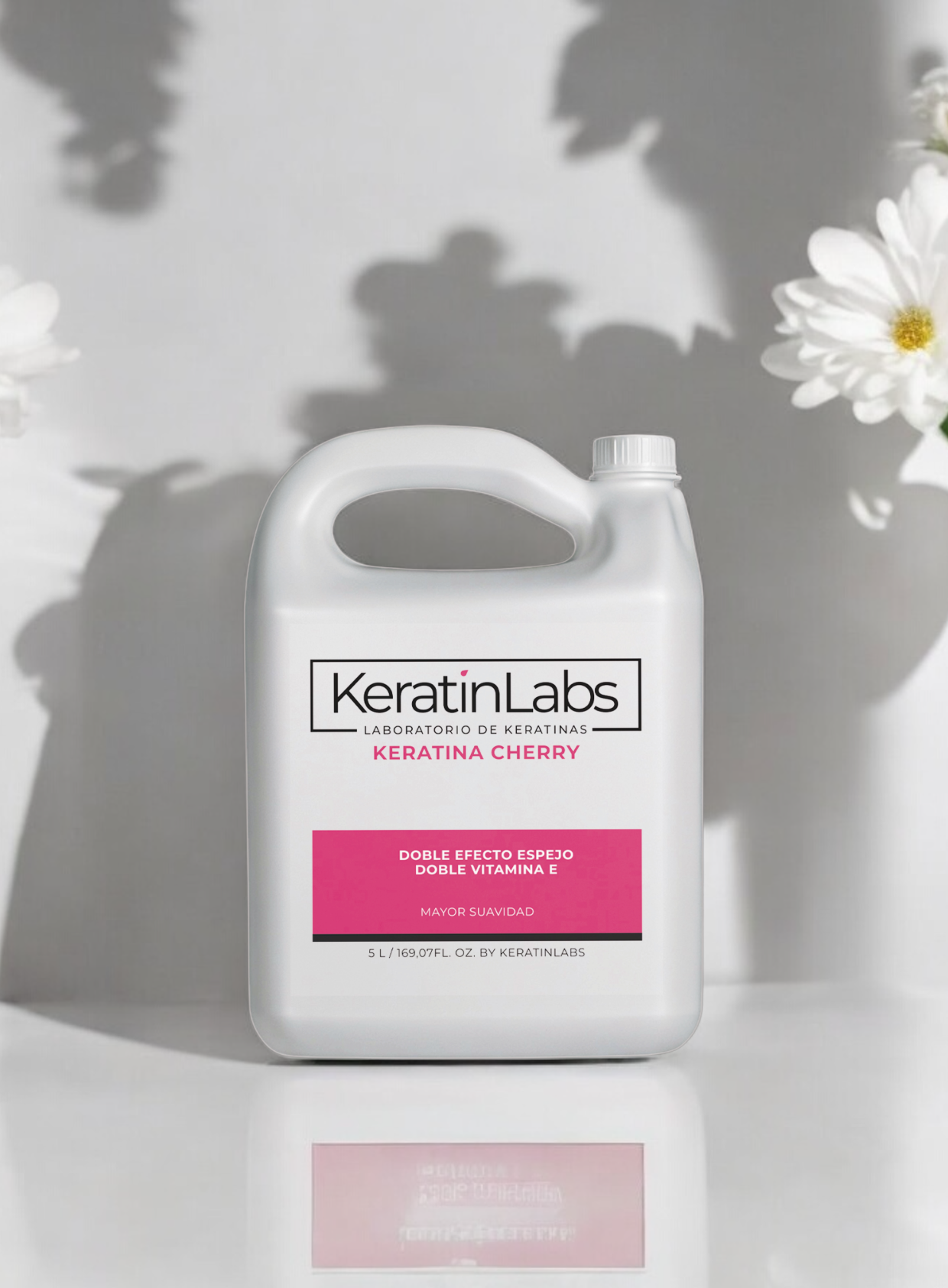 KeratinLabs Japonesa cherry doble efecto espejo con doble vitamina E (5 a 9 Litros)