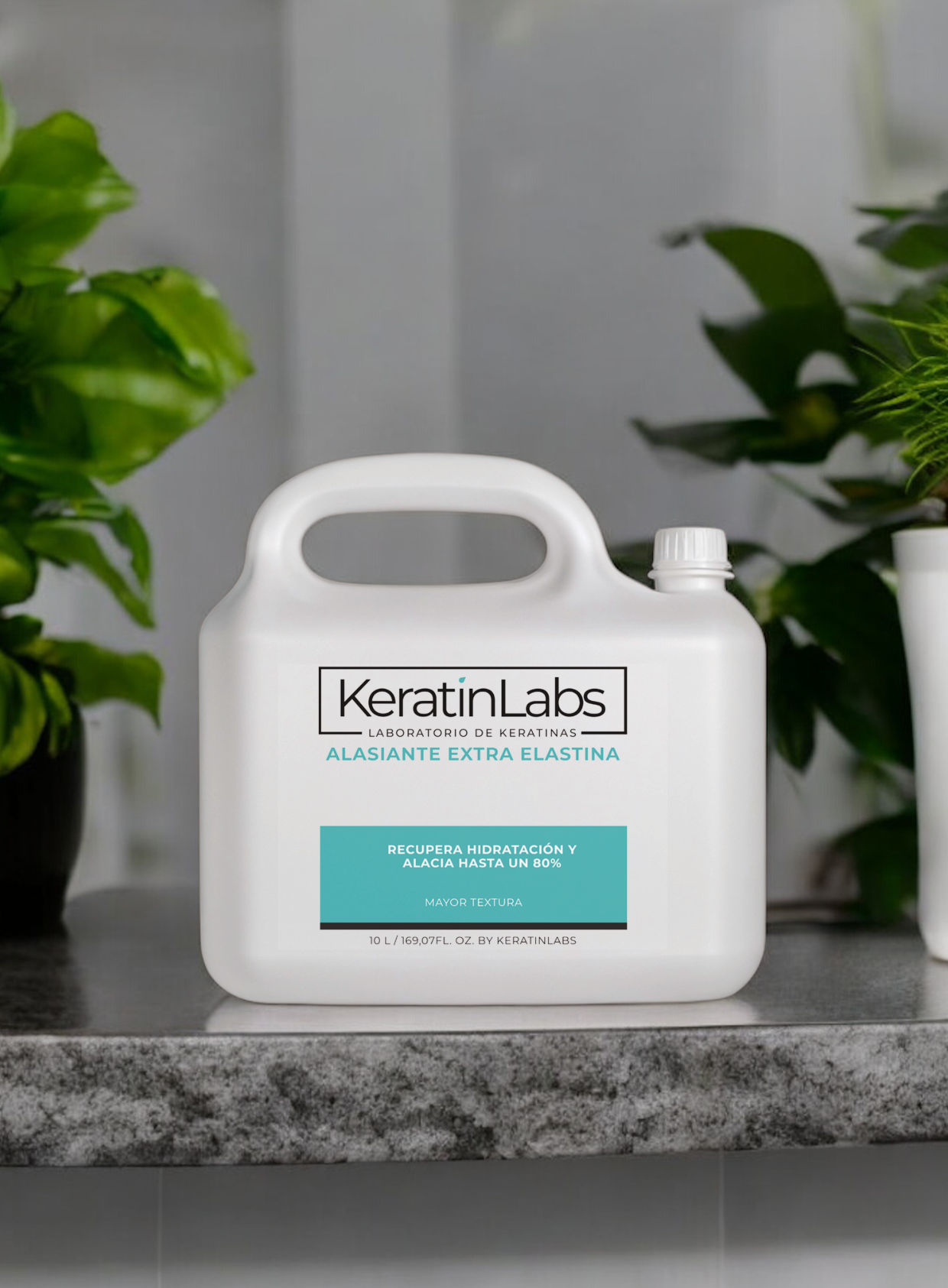 KeratinLabs Alasiante extra elastina recupera hidratación y alacia hasta 80% de 10 litros