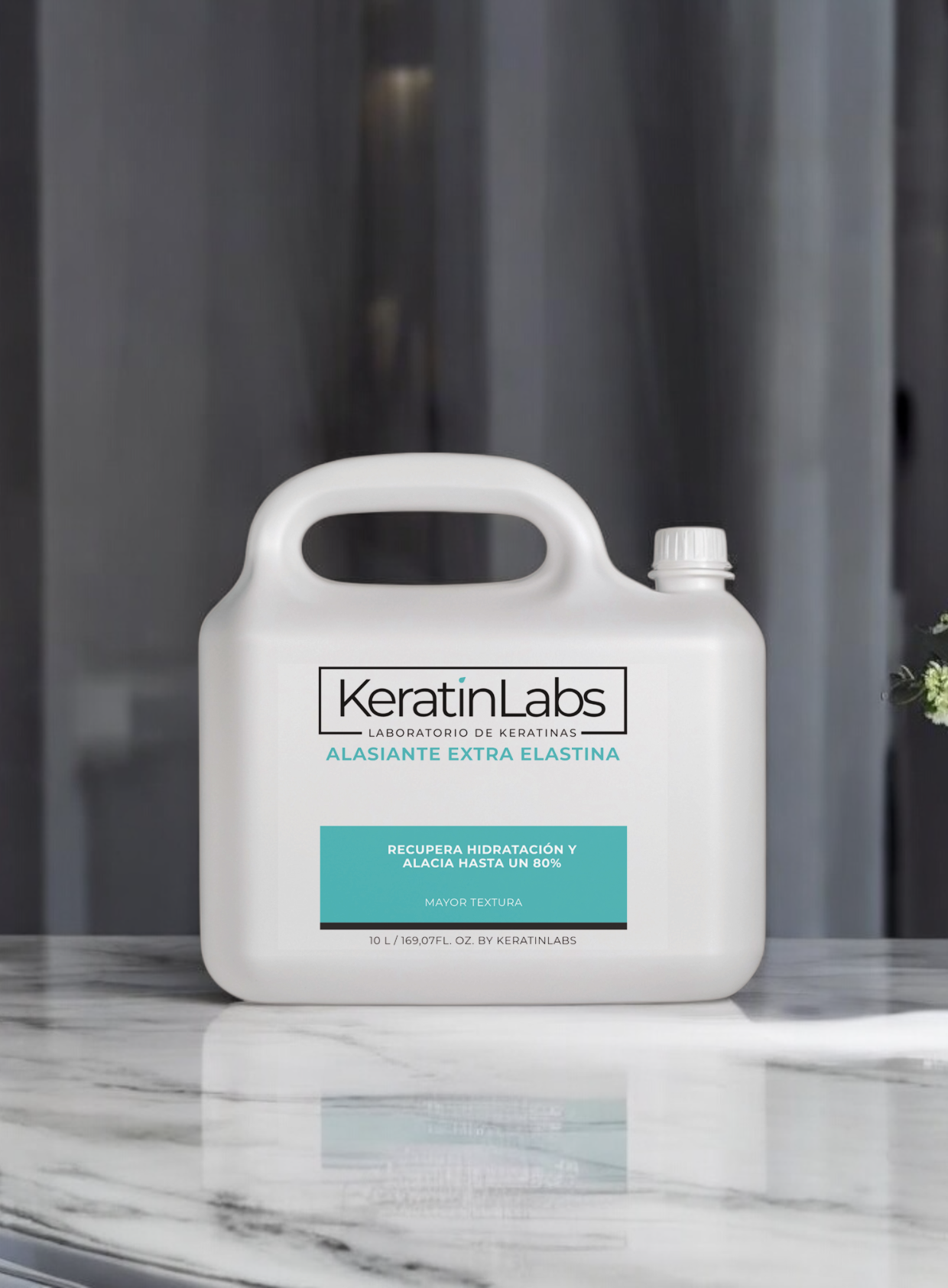 KeratinLabs Alasiante extra elastina recupera hidratación y alacia hasta 80% de 10 litros