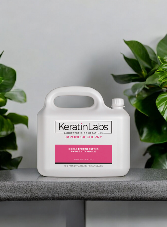 KeratinLabs Japonesa cherry doble efecto espejo con doble vitamina E (10 Litros)