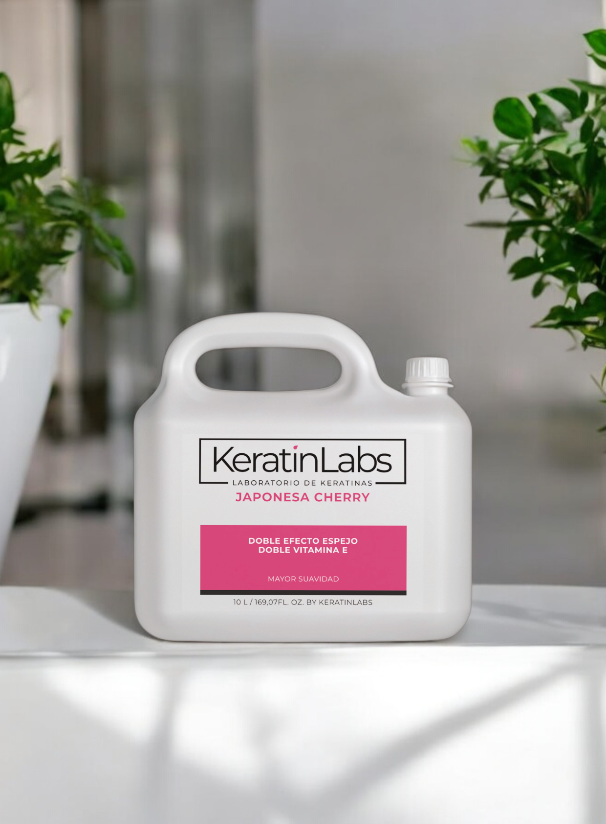 KeratinLabs Japonesa cherry doble efecto espejo con doble vitamina E (10 Litros)