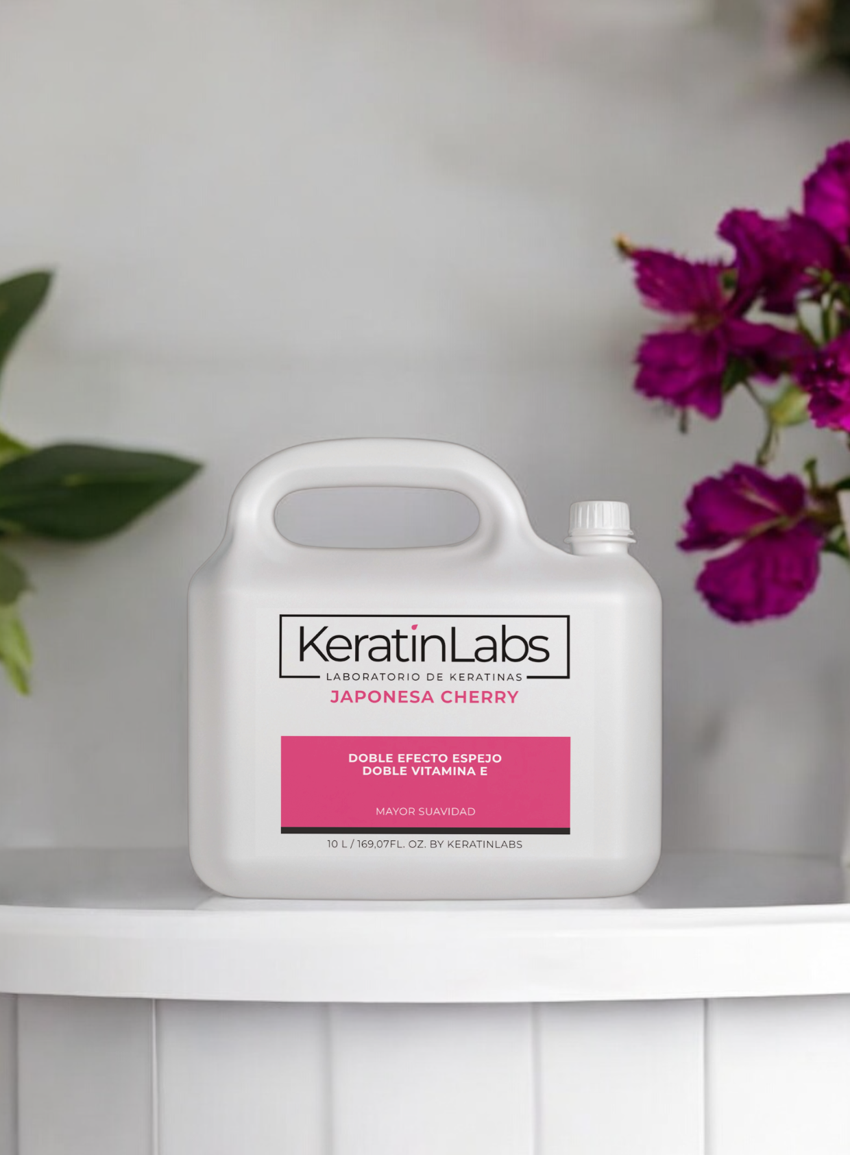 KeratinLabs Japonesa cherry doble efecto espejo con doble vitamina E (10 Litros)